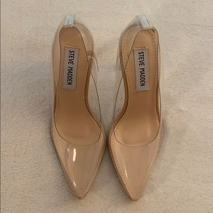 Steve Madden Vegas clear heeled shoes